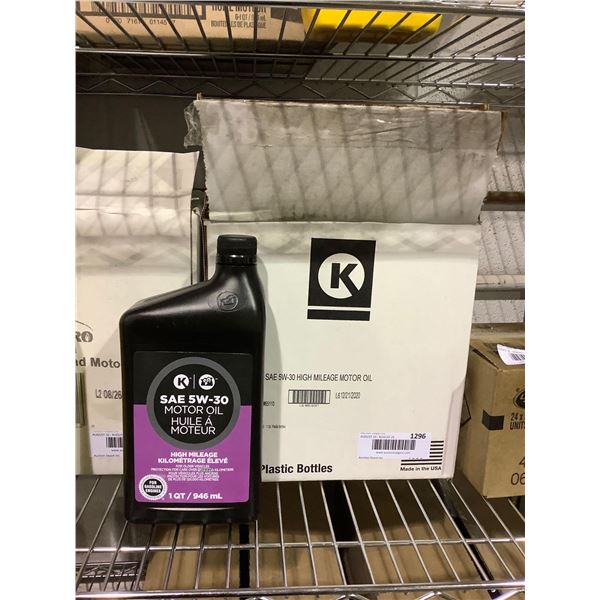 Case of Circle K SAE 5W-30 High Mileage Motor Oil (6 x 946mL)