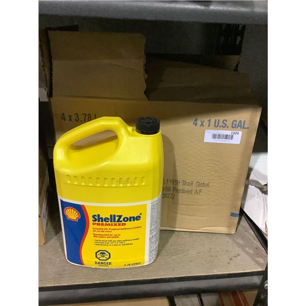 Case of ShellZone Premixed Antifreeze/Coolant (4 x 3.78L)