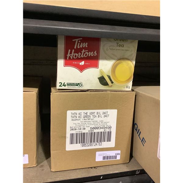 Case of Tim Hortons Green Tea K-Cup Pods (4 x 101g)