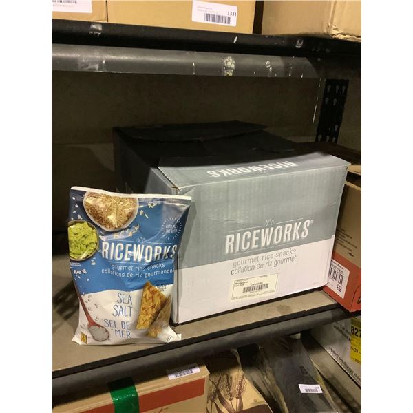 Case of Riceworks Gourmet Rice Snacks Sea Salt Flavor (12 x 155g)