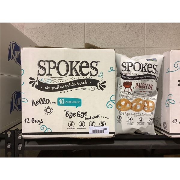 Case of Spokes BBQ Puffed Potato Snack (12 x 80g)