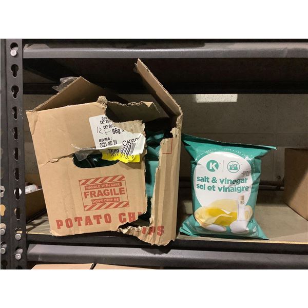 Case of Circle K Salt & Vinegar Chips (12 x 66g)