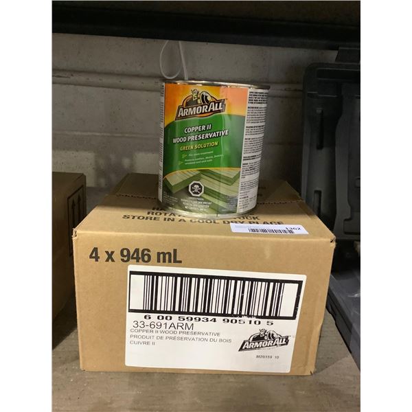 Case of Armor All Copper II Wood Preservative Green Solution (4 x 946mL)