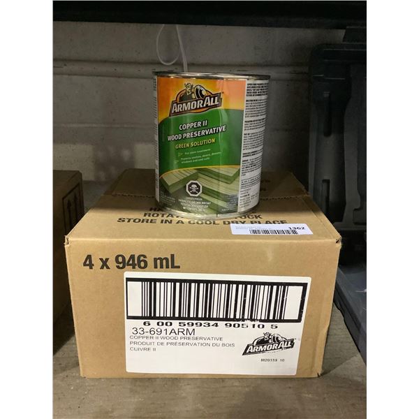 Case of Armor All Copper II Wood Preservative Green Solution (4 x 946mL)