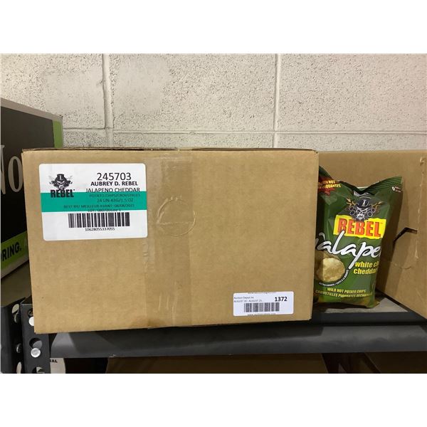 Case of Rebel Jalapeno White Cheddar Chips (24 x 43g)