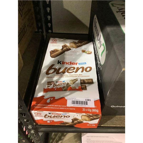 Kinder Bueno Crispy Creamy Chocolate Bars (20 x 43g)