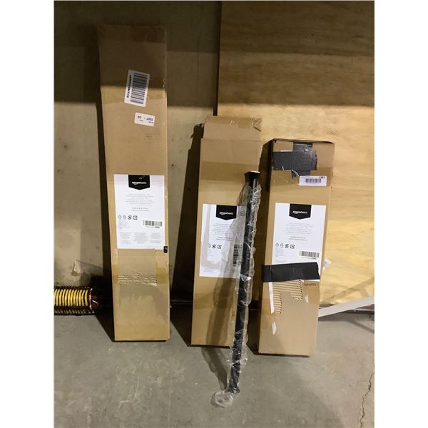 Amazonbasics Shower Curtain Tension Rods Lot of 3