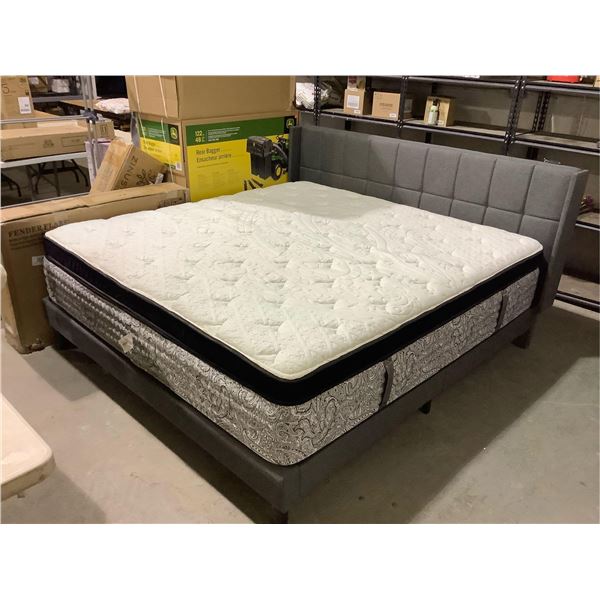 King Size Headboard and Bed Frame (No Mattress)