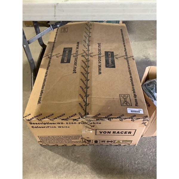 Von Racer Pink White Gaming Chair