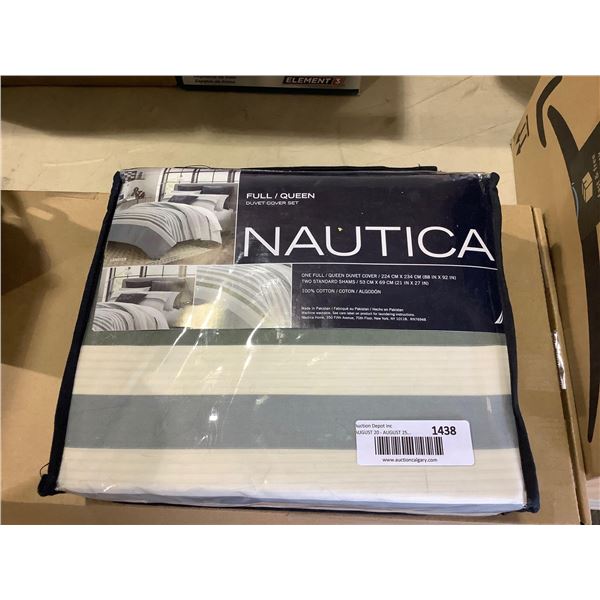 Nautica Queen Size Duvet Cover Set