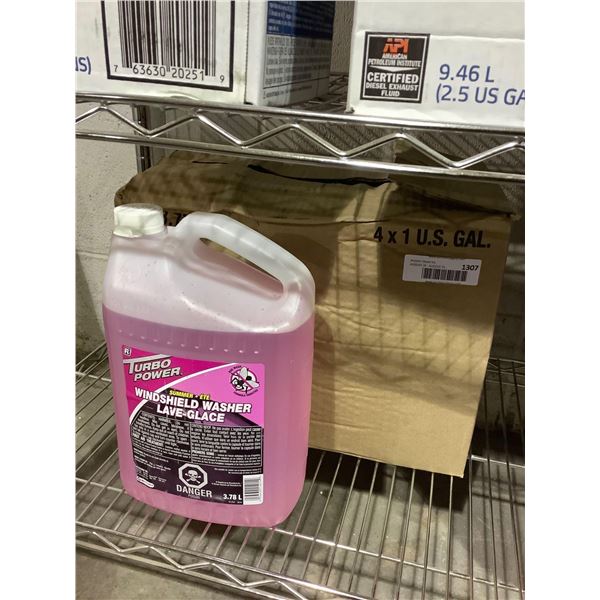 Case of Turbo Power Summer Bug Wash Windshield Washer Fluid (4 x 3.78L)