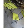 Image 2 : Bistro Table & Chairs - Wrought Iron & Wood