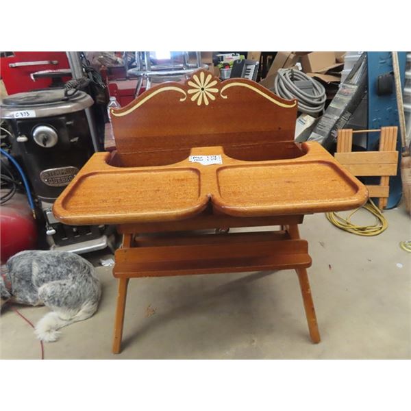 Wooden Double High Chair