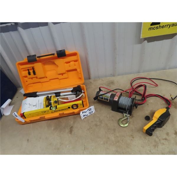 Laser Level w Case - 2000 LB Winch