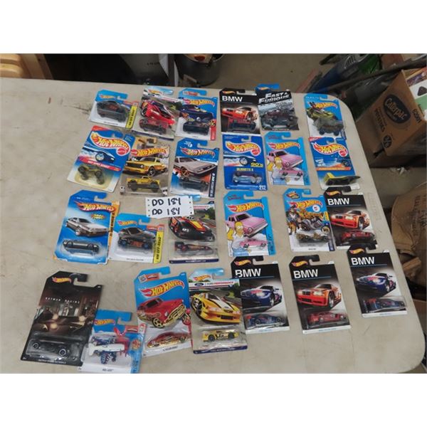 (DD) Approx 25 Hotwheels In Packages