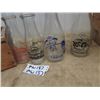 Image 3 : Milk Bottles - Mostly Labelled & 2 Crates