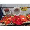 Image 1 : 5 Life Jackets & 2 Life Buoys