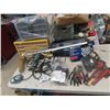 Image 1 : (DD) Mastercraft Tool Set, Power Grinder, Pipe Wrenches , Cutters & Organizer