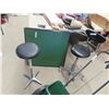 Image 2 : 2 Swivel Stools & Grass Seed Broadcaster & Card Table