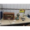 Image 1 : Ashtray Stand, Lamp & Radio
