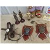 Image 2 : Childs Moccassins, Knight Ornament, Chrysler Trophy, & Horse Bridle