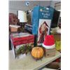 Image 1 : Woodland Santa, Lighted Up Basket & Santa Hat