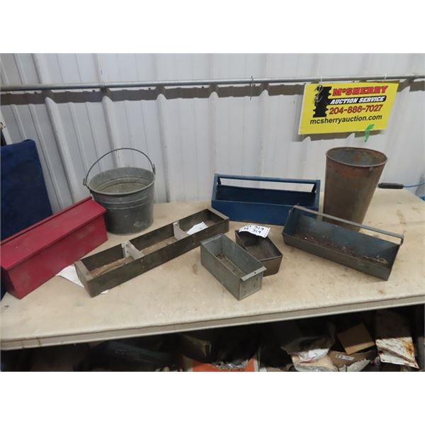 Metal Tool Box , Mail Box, Galvanized Pail Plus More!