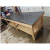 Image 2 : Metal Top Shop Table 33" x 96" x 36"