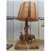 Image 2 : Wooden Moose Lamp & Legends of The Fall Lamp