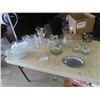 Image 1 : Crystal & Cut Glass, Ptcher, & Punch Bowl