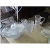 Image 3 : Crystal & Cut Glass, Ptcher, & Punch Bowl