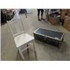 Image 1 : (GE) Painted Wooden Chair & Trunk
