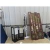 Image 1 : Religious Wooden Slogan Board 23" x 48" Vacuum & 2 Lamps