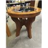 Image 2 : 2 Oak Stands 1- 18" x 18" x 22" & 1) 21" X 20" RD