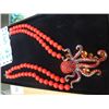 Image 2 : Beautiful High End Heid Daus Octopus Necklace, & Natural Looking Jade & Blue Stone Necklace