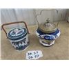 Image 2 : 2 Biscuit Jars 1) Devonware & 1) Lesol Ware