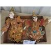 Image 2 : 2 Porc & String Clown Puppets, & 3 Porc Clown Ornaments