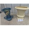 Image 2 : 3 Vases - Green One is Red Wing, Roseville has 1 Chip & Last one???