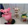 Image 2 : Tonka Dump Truck, Oscar Bank, Rollie Toy, Old Mickey Doll, & Puppy W Closing Eyes