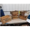 Image 1 : (ID) 5 Wooden Crates 1 is Baking Powder & various Fruit