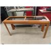 Image 1 : (ID) Oak Soda Table 25" X 50" x 16"