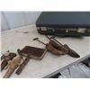 Image 2 : (ID) 2 Suitcases, Old SPiggot, Irons, Shoe Stretcher Plus