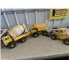 Image 1 : (BC) 3 Toy Tonkas - Cement Truck, Dump Truck & Wheel Loader