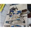 Image 2 : (BC) Qty of Misc Tools, Vice Grips, Letter Punch Set, Screw Drivers, Big Daddy Riviter, Plus More!