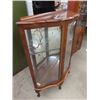 Image 2 : Fancy China Cabinet 46" x 40" x 12" w Etched Glass & Key