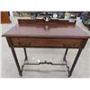 Image 1 : (BC) Walnut Stand w Drawer/ Desk 36" x 40" x18"