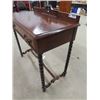 Image 2 : (BC) Walnut Stand w Drawer/ Desk 36" x 40" x18"