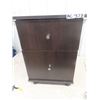 Image 1 : (BC) Modern Night Stand 2 Drawer 23" x 16" x 16"