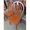 Image 1 : (BC) 4 Matching Wood Kitchen Chairs