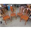 Image 2 : (BC) 4 Matching Wood Kitchen Chairs